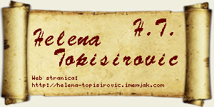 Helena Topisirović vizit kartica